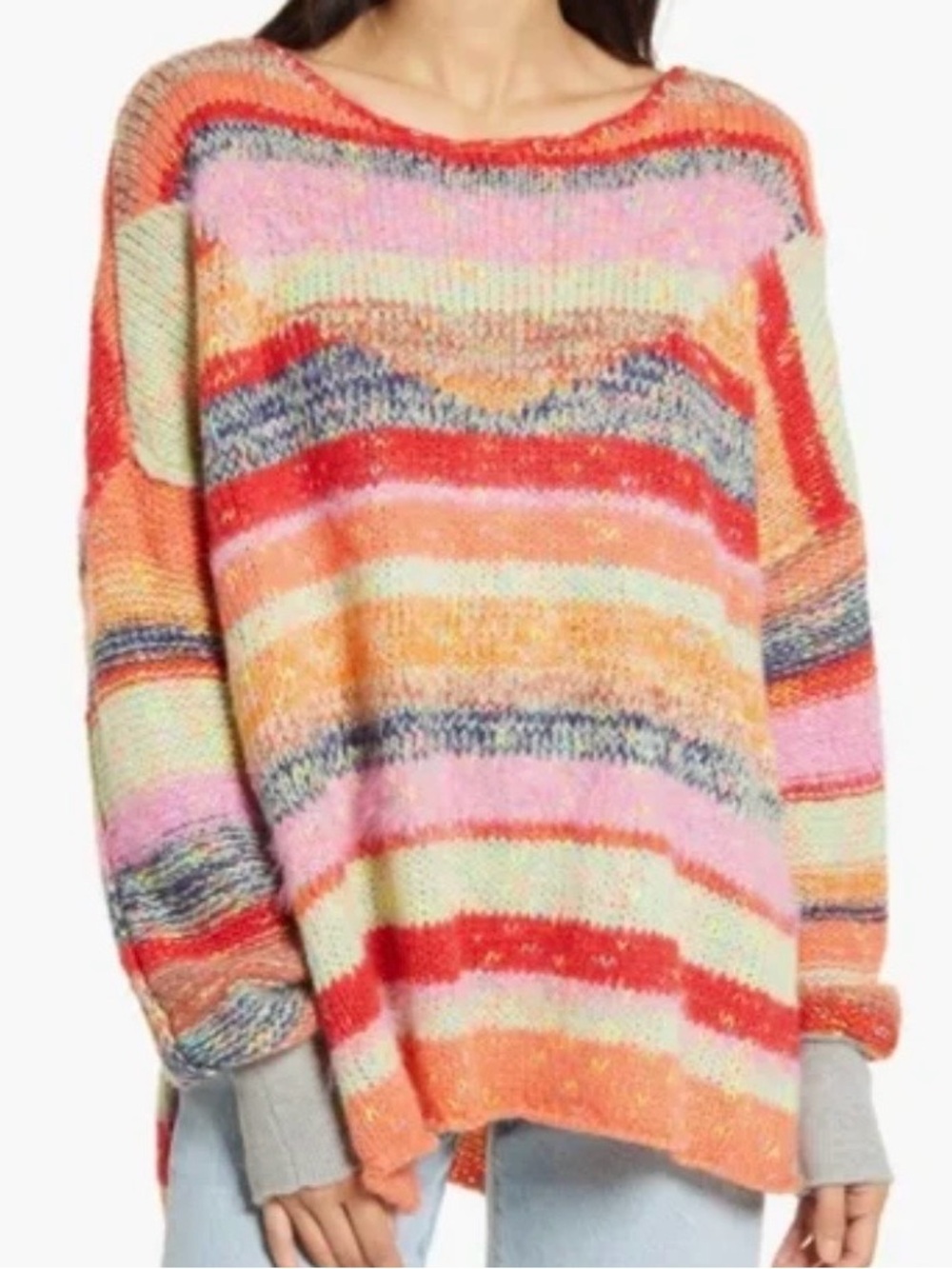 Free people String Lights Pullover in Be Your Own Rainbow